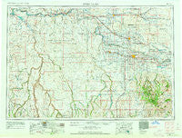 Twin Falls Idaho Historical topographic map, 1:250000 scale, 1 X 2 Degree, Year 1955