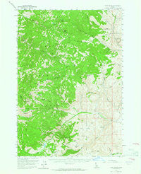 Twin Peaks Idaho Historical topographic map, 1:62500 scale, 15 X 15 Minute, Year 1956