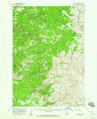 Twin Peaks Idaho Historical topographic map, 1:62500 scale, 15 X 15 Minute, Year 1956