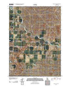 Twin Falls NE Idaho Historical topographic map, 1:24000 scale, 7.5 X 7.5 Minute, Year 2010