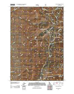 Twin Sisters Idaho Historical topographic map, 1:24000 scale, 7.5 X 7.5 Minute, Year 2011