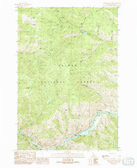 Ulysses Mountain Idaho Historical topographic map, 1:24000 scale, 7.5 X 7.5 Minute, Year 1991