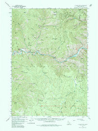 Ulysses Mtn Idaho Historical topographic map, 1:62500 scale, 15 X 15 Minute, Year 1960
