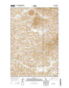 Viola Idaho Current topographic map, 1:24000 scale, 7.5 X 7.5 Minute, Year 2013