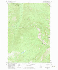 Wahoo Peak Idaho Historical topographic map, 1:24000 scale, 7.5 X 7.5 Minute, Year 1966