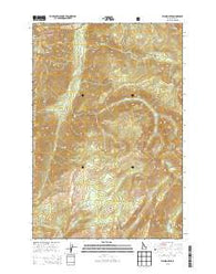 Wahoo Peak Idaho Current topographic map, 1:24000 scale, 7.5 X 7.5 Minute, Year 2013