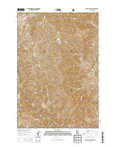 Wapshilla Creek Idaho Current topographic map, 1:24000 scale, 7.5 X 7.5 Minute, Year 2013