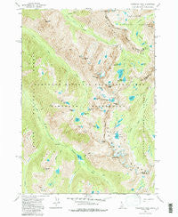 Warbonnet Peak Idaho Historical topographic map, 1:24000 scale, 7.5 X 7.5 Minute, Year 1972