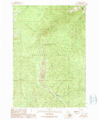 Warren Idaho Historical topographic map, 1:24000 scale, 7.5 X 7.5 Minute, Year 1989
