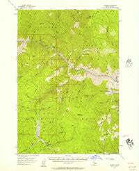 Warren Idaho Historical topographic map, 1:62500 scale, 15 X 15 Minute, Year 1956