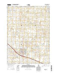 Wendell Idaho Current topographic map, 1:24000 scale, 7.5 X 7.5 Minute, Year 2013