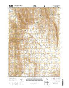 Weston Canyon Idaho Current topographic map, 1:24000 scale, 7.5 X 7.5 Minute, Year 2013