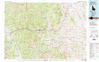White Cloud Peaks Idaho Historical topographic map, 1:100000 scale, 30 X 60 Minute, Year 1982