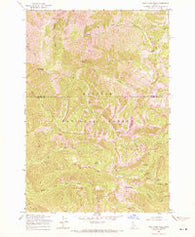 Wolf Fang Peak Idaho Historical topographic map, 1:24000 scale, 7.5 X 7.5 Minute, Year 1969