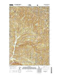 Wolf Lodge Idaho Current topographic map, 1:24000 scale, 7.5 X 7.5 Minute, Year 2014
