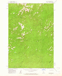Wood Hump Idaho Historical topographic map, 1:24000 scale, 7.5 X 7.5 Minute, Year 1962