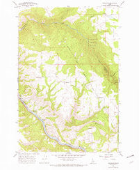 Woodland Idaho Historical topographic map, 1:24000 scale, 7.5 X 7.5 Minute, Year 1967