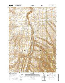 Wright Creek Idaho Current topographic map, 1:24000 scale, 7.5 X 7.5 Minute, Year 2013