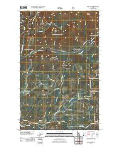 Wylie Knob Idaho Historical topographic map, 1:24000 scale, 7.5 X 7.5 Minute, Year 2011