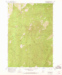 Wylies Peak Idaho Historical topographic map, 1:24000 scale, 7.5 X 7.5 Minute, Year 1966