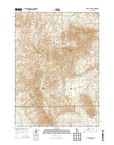 Yandell Springs Idaho Current topographic map, 1:24000 scale, 7.5 X 7.5 Minute, Year 2013