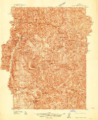 Yellow Pine Idaho Historical topographic map, 1:48000 scale, 15 X 15 Minute, Year 1937