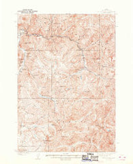 Yellow Pine Idaho Historical topographic map, 1:62500 scale, 15 X 15 Minute, Year 1943