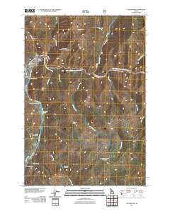 Yellow Pine Idaho Historical topographic map, 1:24000 scale, 7.5 X 7.5 Minute, Year 2011