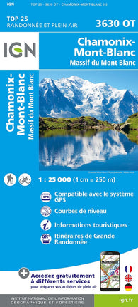 Buy map Chamonix, Massif du Mont Blanc, Top25 - Waterproof