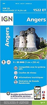 Buy map France 1:25,000 topo #1522 Angers
