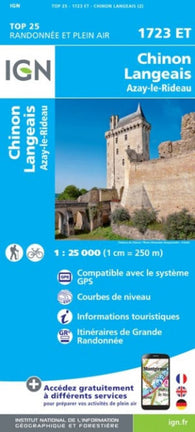 Buy map Chinon / Langeais / Azay-le-Rideau