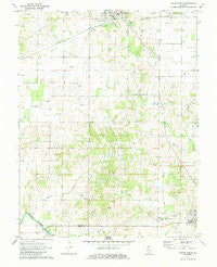Albion South Illinois Historical topographic map, 1:24000 scale, 7.5 X 7.5 Minute, Year 1971