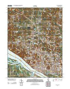 Alton Illinois Historical topographic map, 1:24000 scale, 7.5 X 7.5 Minute, Year 2012