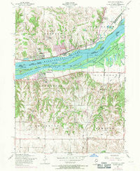 Andalusia Illinois Historical topographic map, 1:24000 scale, 7.5 X 7.5 Minute, Year 1953