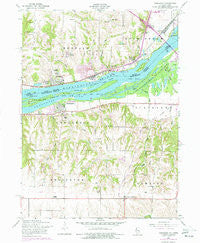 Andalusia Illinois Historical topographic map, 1:24000 scale, 7.5 X 7.5 Minute, Year 1953