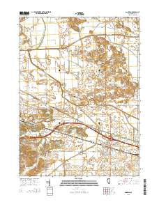 Annawan Illinois Current topographic map, 1:24000 scale, 7.5 X 7.5 Minute, Year 2015