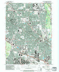 Arlington Heights Illinois Historical topographic map, 1:24000 scale, 7.5 X 7.5 Minute, Year 1993