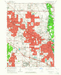 Arlington Heights Illinois Historical topographic map, 1:24000 scale, 7.5 X 7.5 Minute, Year 1963