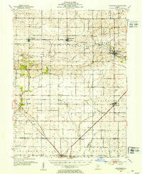 Arrowsmith Illinois Historical topographic map, 1:62500 scale, 15 X 15 Minute, Year 1952