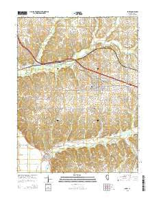 Barry Illinois Current topographic map, 1:24000 scale, 7.5 X 7.5 Minute, Year 2015