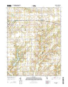 Beaucoup Illinois Current topographic map, 1:24000 scale, 7.5 X 7.5 Minute, Year 2015
