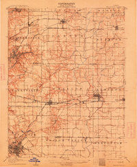 Belleville Illinois Historical topographic map, 1:62500 scale, 15 X 15 Minute, Year 1907