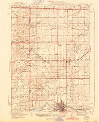 Belvidere Illinois Historical topographic map, 1:62500 scale, 15 X 15 Minute, Year 1944