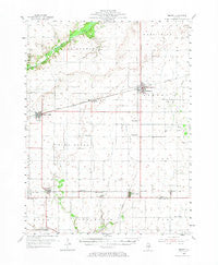Bement Illinois Historical topographic map, 1:62500 scale, 15 X 15 Minute, Year 1955