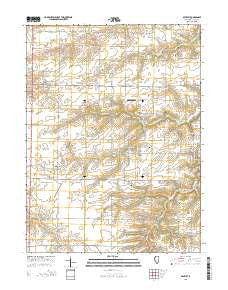Bentley Illinois Current topographic map, 1:24000 scale, 7.5 X 7.5 Minute, Year 2015
