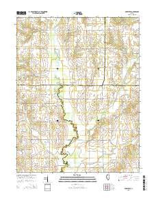 Berryville Illinois Current topographic map, 1:24000 scale, 7.5 X 7.5 Minute, Year 2015