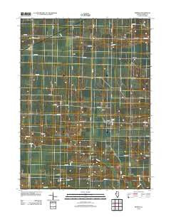 Berwick Illinois Historical topographic map, 1:24000 scale, 7.5 X 7.5 Minute, Year 2012