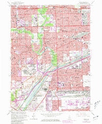Berwyn Illinois Historical topographic map, 1:24000 scale, 7.5 X 7.5 Minute, Year 1963