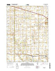 Big Rock Illinois Current topographic map, 1:24000 scale, 7.5 X 7.5 Minute, Year 2015