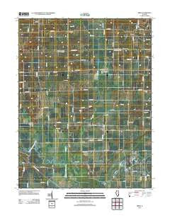 Birds Illinois Historical topographic map, 1:24000 scale, 7.5 X 7.5 Minute, Year 2012